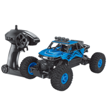어린이용 RC 클라이밍 카 장난감 모델 1:14 4WD RC 스프레이 라이트 리모컨 오프로드 차량, 파란색