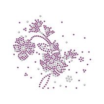 유아루체 이슬 머금은 보라빛 제비꽃 - 핫픽스모티브 붙이는 리폼 큐빅 전사지