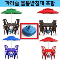 더기분좋은샵 특대형 2단 야외 파라솔 테이블 의자 세트 받침대 포함, 파라솔세트16 (파라솔1+테이블1+의자4+받침대1)