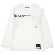 베네통키즈 AK수원점 베네통키즈 3VR5C106J 포켓 티셔츠