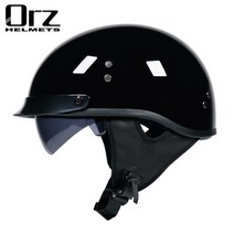 대형 빅사이즈 대두 경찰모 바이크 오토바이 헬멧 핼멧 64cm 레트로 스쿠터 스탭백 빈티지 소두핏 하이바 반모 전동 전기 킥보드 자전거, AA