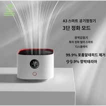 미니 사무실 원룸 책상용 요핀 공기청정기, 화이트(플러그인】