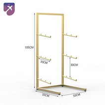 스노우보드 롱보드 진열대 거치대 수납 랙 매장, 플매트(3개입가능)(50*50*105CM)