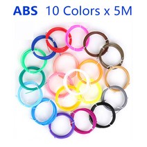 저온 3D 프린팅 펜 소모품 3D 프린팅 플라스틱 PCL 지름 1.75mm 10색 20색 30색 색상 선명 중복되지 않음, 10 색