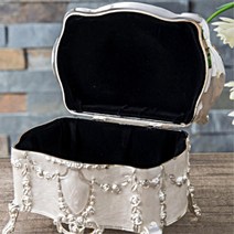 앤틱디자인 보석함 간편한선물 귀걸이보관함 악세서리, 다크실버 대, 다크실버 대