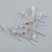 비즈조명 10pcs 미니어처 0.07a 3mm 4mm 5mm 1.5v 3v 6v 9v 12v 24v 램프 전구 에디슨 백열 필라멘트 쌀, 4mm 24v