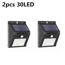 LED 전광판 20100 LED 태양 Led 빛 야외 PIR 모션 센서 방수 야외조명, 2pcs 30LED