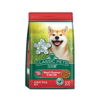사료 1살이상 성견용 소고기맛 2kg 애견 건식 강아지