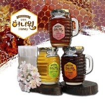 [허니원]100% 국내산 아카시아/밤/야생화꿀 세트 300g, 상세설명 참조, 1. 야생화꿀 300g
