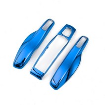 포르쉐 박스터 718 카이맨 파나메라 마칸 911 자동차 키 케이스 커버 쉘 액세서리 보호, 20 mirror blue