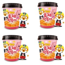 [뽀로로 1박스] 로제 떡볶이 4개입 (로제 4) 맛있는 어린이 간식!!, 1개