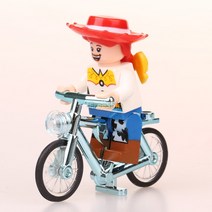 POGO 자전거와 스쿠터 레고호환블록, 크롬 블루 자전거