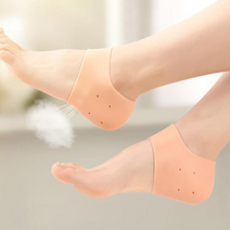 각질케어 실리콘 뒤꿈치 전용양말 수면양말, 화이트
