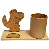 핸디몰 연필꽂이 꾸미기모음(25종)(목공예수업 나무꾸미기)DIY, 공룡연필꽂이&거치대