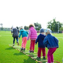 바른키즈 스텝레더 유아체육교구 사다리훈련 스텝 축구 트레이닝 보관가방 포함, 8M