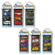 4p 미니 자동차세트 6종 경찰차 소방차 군용차 지프차 스포츠카 자동차장난감, 그린세트, 그린세트