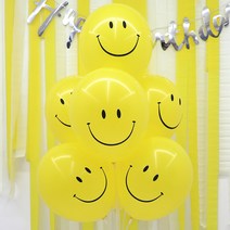 스마일 풍선스탠드 풍선꽂이 백일 돌잔치 생일파티용품, 풍선꽂이세트(옐로우)