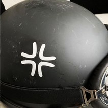 분노 화가난 재미있는 표시 바이크 오토바이 헬멧 포인트 차량용 방수스티커, M, 레드반사, 1개