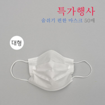 특가행사 미쉘 덴탈마스크 국내생산 3중필터 50매 화이트 대형
