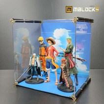 엠블럭 스페셜에디션 X6타입 1칸형(앞/뒤덮개포함) 건담진열장 건담장식장 디오라마진열장 원피스피규어진열장 드래곤볼피규어장식장 아크릴장식장, 04_에디션X6타입_원피스_기본형