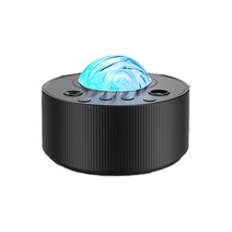 ANVAVA 성반 오로라 무드등 블루투스 스피커 투영등, 흰색