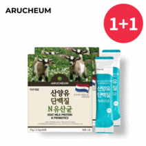 아르채움 산양유 단백질 N 유산균 분말 스틱 네덜란드산 퀼리고트 인증 간편한 스틱형태 프락토 올리고당 프로틴 고소한맛