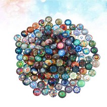 붙이는타일 벽데코 타일 스페인 거실 폴리싱 모자이크 100pcs 12mm 공예에 대 한 혼합 라운드 보석 만들기에 대 한 유리 공급, 화려한