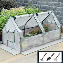 다육이 비닐하우스 조립식 이동식 베란다 미니 소형 고추말리는 비닐 하우스 차광막 온실 자재, 2칸(180*90*90cm)