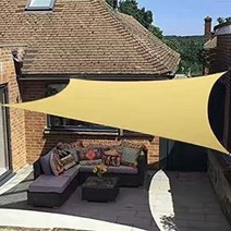 사각 옥상 선쉐이드 방수 그늘막 테라스 가림막 정원 차광막 천막 햇빛 가리개 비가림막 차양막 가림막 그린 1m x 2m, 베이지색, 1m x 3m