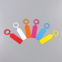 나무 이름표 수목표찰 꽃 패찰 팻말 식물 명찰 고리형, GS0700296B화이트