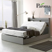파로마 로엔 LED 모션베드+메모리폼매트리스, 오크Q