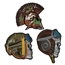 밀리터리 패치 와펜 SKULL 3종, 탱크조종사
