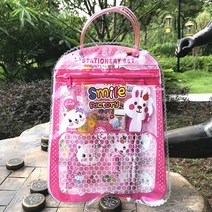 포켓몬 펜 케이스 세트 피카츄 문구 토트백 휴대용 어린이 생일 선물 학용품, [02] Stationary set2