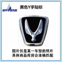 에쿠스엠블럼 전면후면 커버 Y단어라벨링 09-14, 뒷면 커버 Y자 와펜블랙