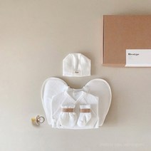 리코타입 속싸개 트윈키트 - 신생아의류 2세트(12p) 사계절용 나비잠슈트 모로반사방지 태열관리