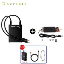 스폿 용접기 DD2 미니 퀵 릴리스 펜 포함 18650 배터리 용접 용 니켈 플레이트, 02 US, 02 Black