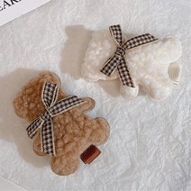 조카선물용 귀여운 곰돌이 집게핀 6세여아 유아머리핀 아동핀 똑딱핀