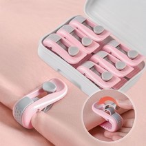 이불커버 고정핀 763# 기 누름 침대의 요에 핀 없이 안전 다소미얼 Z, G26 - 조개껍질 이불집게[연뿌리 가루] 6개