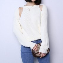 파라노말샵 [파라노말샵](여리핏) 하찌 트임 긴팔 니트티