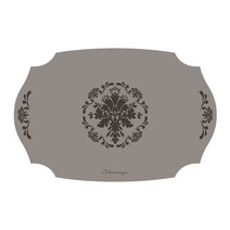 오마주 멜로우스페이스 실리콘 테이블매트 프렌치, 프렌치2 웜그레이 (OTMF2-WG), 44 x 29cm