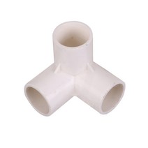 DIY 파이프 PVC 커넥터 조립 용품 3구 20mm 화이트
