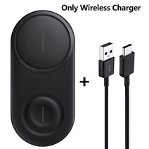 고속 충전기 무선 무선 충전기 WPC Qi EP-P5200 삼성 Galaxy note20 S10e 참고 10 S6 가장자리 9 FE S21 기, 02 Black