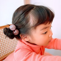 레쁘띠 크리스탈 유아 여아 머리끈 한쌍