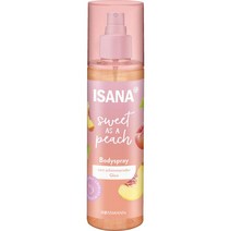 이사나 글리터 바디스프레이 복숭아 200ml ISANA Bodyspray Glitzer Peach, 1팩