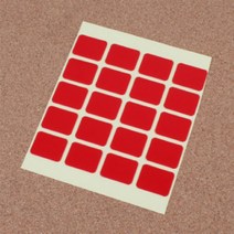 데라필 초강력 공업용 블랙박스 사각 판 투명 양면테이프 20P 스카치양면테이프