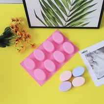 기본 원형 타원형 비누 석고 방향제 캔들 만들기 몰드, 1기본비누몰드-원형