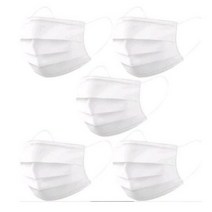 리빙블링 일회용 화이트 부직포 마스크, 100매입