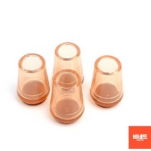 장판눌림 의자끌림 방지 사각고무캡 투명 사각 대 4P 화장대의자커버 사각의자발캡 소음방지