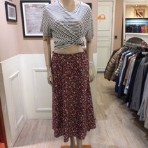 [비씨비지] [BCBG]플라워 프린트 자수 롱스커트 B0C7S261_25