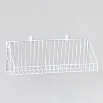 키밍 소품 수납 벽걸이선반+후크 H2110, 소형, 화이트